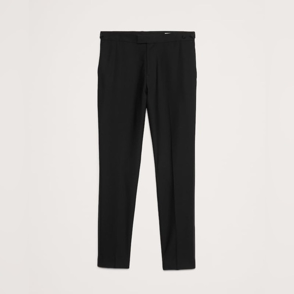NWT Banana Republic Men’s Barathea Italian Tuxedo Black Pant Sz 40L (#442547) - Picture 5 of 10